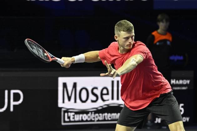 Open de Moselle 2025 - Tennis - ATP, Tennis Herren - Open de Moselle 2025 - 01 11 2025 - Billy Harris - Angleterre MetzFrance  Copyright: xChryslenexCaillaudx xPznewsx