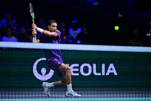 Tennis, ATP tournament in Paris, semi-final, Felix Auger-Aliassime - Alexander Bublik