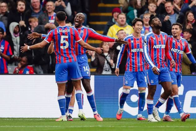 Jean-Philippe Mateta (14 Crystal Palace) celebrates scoring his teams first goal during the Premier League game between Crystal Palace and Brentford at Selhurst Park in London, England. Copyright: xLiamxAsman SPPx Sportspressphoto_SPR54862