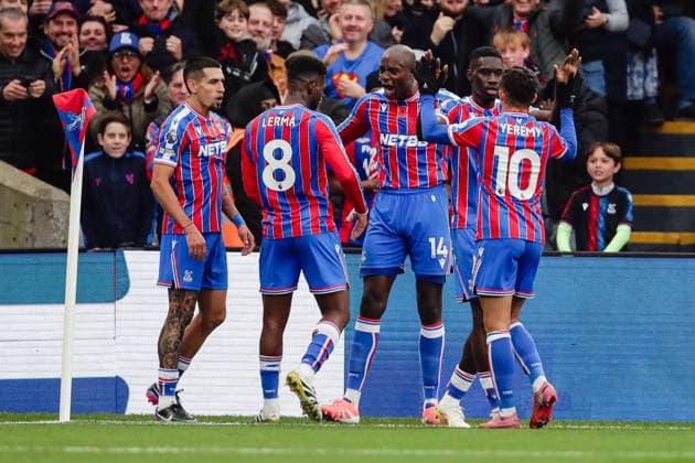 Jean-Philippe Mateta (14 Crystal Palace) celebrates scoring his teams first goal during the Premier League game between Crystal Palace and Brentford at Selhurst Park in London, England. Copyright: xLiamxAsman SPPx Sportspressphoto_SPR54864