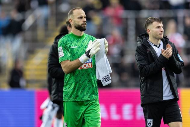 Soccer, Season 2025 2026, 3 Liga, Donaustadion Ulm, 13 Matchday, SSV Ulm 1846 Soccer VfB Stuttgart II, 01 11 2025 01 11 2025, Soccer, Season 2025 2026, 3 Liga, Donaustadion Ulm, 13 Matchday, SSV Ulm 1846 Soccer VfB Stuttgart II, Cropped single image 39 Christian Ortag SSV Ulm 1846 Soccer Photo Lucca Fundel Ulm Donaustadion Baden Württemberg Germany