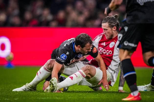 AMSTERDAM , 01-11-2025 , JohanCruyff Arena , season 2025 2026 , Dutch Eredivisie football , match between Ajax and sc Heerenveen , picture shows Ajax player Wout Weghorst Ajax - Heerenveen  x31796314x Copyright: