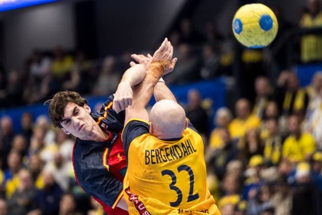 Handball, International match, Sweden - Spain