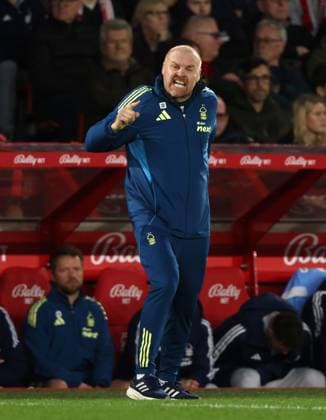 Sean Dyche (Head Coach Nottingham Forest) at the Nottingham Forest v Manchester United, ManU EPL match, at The City Ground, Nottingham, Notts.. 