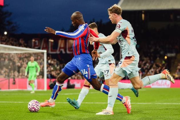 Jean-Philippe Mateta (14 Crystal Palace) in action during the Premier League game between Crystal Palace and Brentford at Selhurst Park in London, England. Copyright: xLiamxAsman SPPx Sportspressphoto_SPR54924