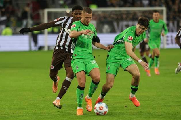 Soccer 1 Bundesliga, FC St Pauli Borussia Mönchengladbach, Hamburg, 01 11 2025