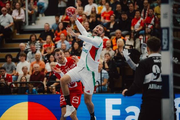 HANDBALL - OEHB, 100 years anniversary VIENNA,AUSTRIA,01.NOV.25 - HANDBALL - OEHB, Oesterreichischer Handballbund, Handball Austria, 100 years anniversary, test match, Austria vs Hungary. Image shows Zoltan Szita (HUN).  GEPAxpictures xAlexanderxSolc