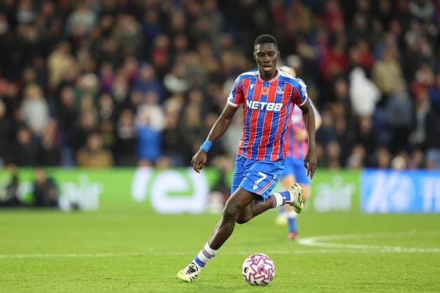 1st November 2025; Selhurst Park, Selhurst, London, England; Premier League Football, Crystal Palace versus Brentford; Ismaila Sarr of Crystal Palace on the ball  KatiexChan
