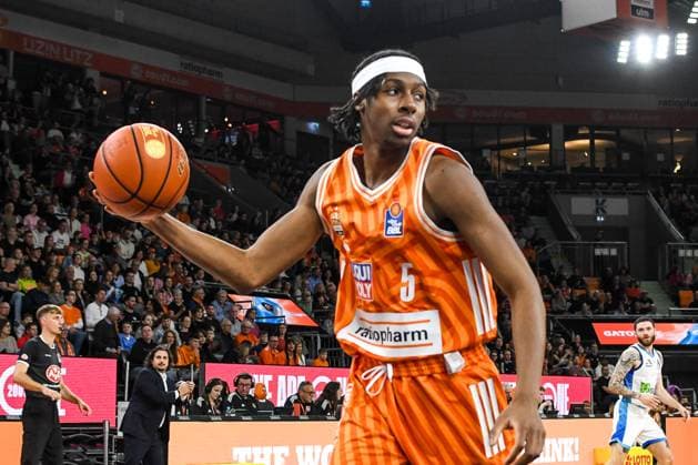 GER, BBL, ratiopharm Ulm vs Skyliners Frankfurt 01 11 2025, ratiopharm arena, Neu Ulm, GER, BBL, ratiopharm Ulm vs Skyliners Frankfurt, pictured Mohamed Diakite Ulm, 5 nordphotoxGmbHx xHafner nph00200