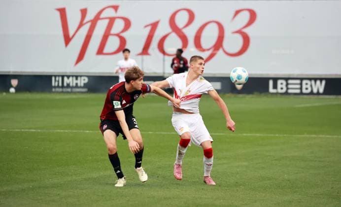 Football, U19, DFB Youth League, VfB Stuttgart - 1. FC Nürnberg