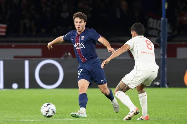 FOOTBALL : Paris Saint Germain Vs OGC Nice - Ligue 1 - 01 11 2025 Joao Neves (PSG) ParisFrance  Copyright: xMichaelxBaucherx