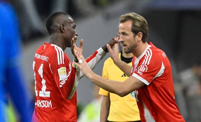 Change Substitution Substitution Harry Kane FC Bayern Muenchen FCB 09 comes in for Nicolas Jackson FC Bayern Muenchen FCB 11 FC Bayern Muenchen FCB vs Bayer 04 Leverkusen B04 01 11 2025 DFL REGULATIONS PROHIBIT ANY USE OF PHOTOGRAPHS AS IMAGE SEQUENCES AND OR QUASI VIDEO FC Bayern Muenchen FCB vs Bayer 04 Leverkusen B04