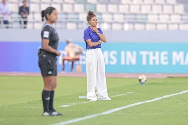 Brazil v Canada: Group A - FIFA U-17 Women s World Cup Morocco 2025 Rilany Aguiar da Silva is the head coach of Brazil U-17 during the FIFA U-17 Women s World Cup match in Rabat, Morocco, on November 1, 2025, at the Olympic Stadium, between Brazil and Canada. Rabat Morocco  Copyright: xAndreaxxAmatox originalFilename:amato-notitle251101_npAyz.jpg