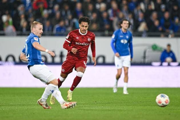 01 11 2025, Soccer, 2 Bundesliga, 11 Matchday Season 2025 2026, SV Darmstadt 98 DSC Arminia Bielefeld, Monju Momuluh DSC Arminia Bielefeld xRHR PHOTO TKx Copyright: RHR-FOTOx RHR-FOTO TK