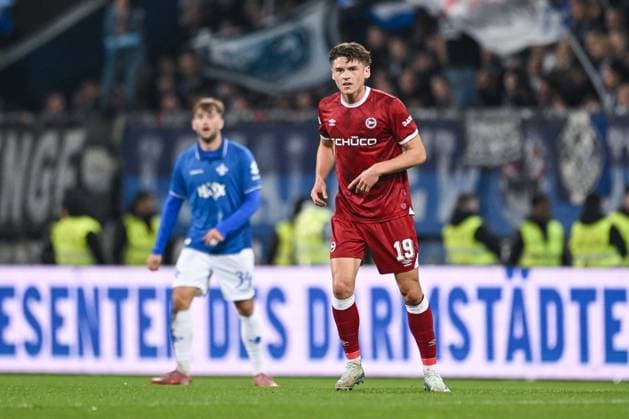 01 11 2025, Soccer, 2 Bundesliga, 11 Matchday Season 2025 2026, SV Darmstadt 98 DSC Arminia Bielefeld, Maximilian Grosser DSC Arminia Bielefeld xRHR PHOTO TKx Copyright: RHR-FOTOx RHR-FOTO TK