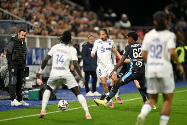 Football, France, AJ Auxerre - Olympique Marseille