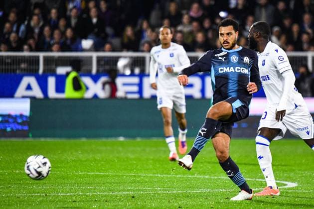 FOOTBALL : AJ Auxerre vs Olympique de Marseille - Ligue 1 - JournÃ e 11 - 01 11 2025 CJ Egan-Riley (OM) RennesFrance  Copyright: xBaptistexAutissierx