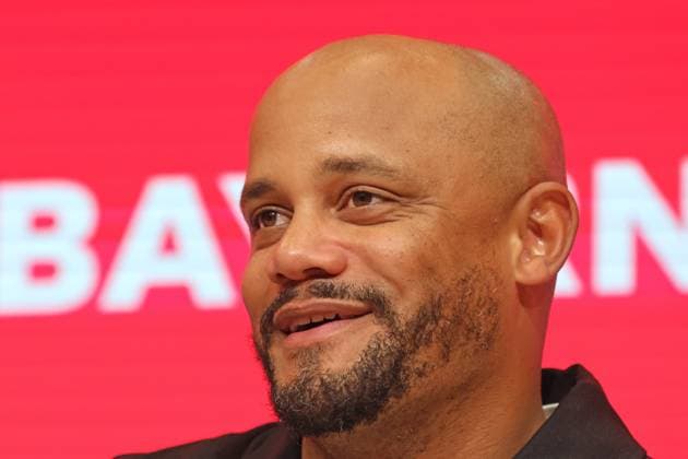 Coach Vincent Kompany FCB Press conference, Portrait, Portrait, Football 1 BL FC Bayern Munich Bayer 04 Leverkusen 01 11 2025 Allianz Arena PHOTO Mladen Lackovic LakoPress