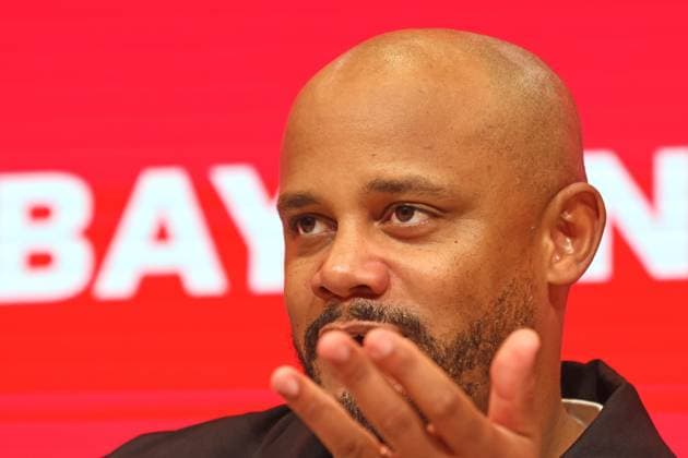 Coach Vincent Kompany FCB Press conference, Portrait, Portrait, Football 1 BL FC Bayern Munich Bayer 04 Leverkusen 01 11 2025 Allianz Arena PHOTO Mladen Lackovic LakoPress
