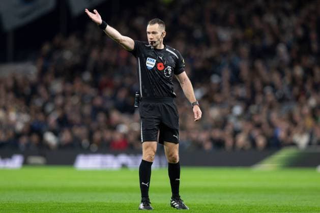 1st November 2025; Tottenham Hotspur Stadium, London, England; Premier League Football, Tottenham Hotspur versus Chelsea; Referee Jarred Gillett  IanxStephen