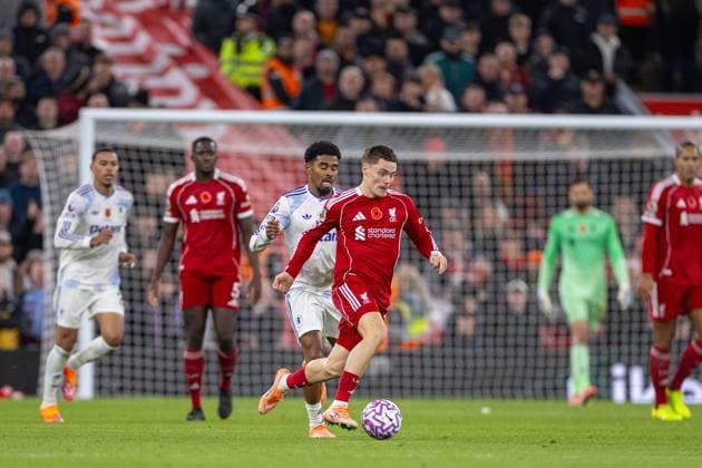 Football - FA Premier League - Liverpool FC v Aston Villa FC LIVERPOOL, ENGLAND - Saturday, November 1, 2025: Liverpool s Florian Wirtz during the FA Premier League match between Liverpool FC and Aston Villa FC at Anfield. (Photo by David Rawcliffe Propaganda) LIVERPOOL Anfield MERSEYSIDE ENGLAND  Copyright: xDavidxRawcliffex P2025-11-01-Liverpool_Aston_Villa-80