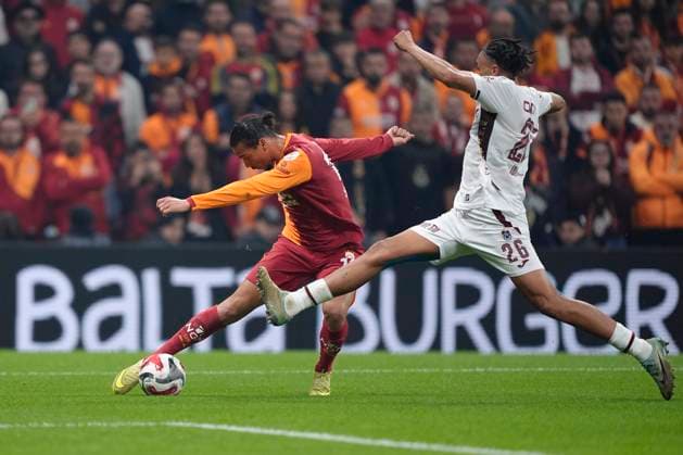 Turkish Super League Leroy Aziz SanÃ of Galatasaray SK is seen in action during the Turkish Super League match between Galatasaray and Trabzonspor at the Rems Park Stadium on November 1, 2025 in Istanbul, Turkey. (Photo by Gokhan Taner Middle East Images) Istanbul Istanbul Türkiye Copyright: xGokhanxTanerx