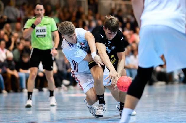 Erlangen Handball National Match U20 Germany Hungary Michel Fuchs Germany Erlangen Karl Heinz Hirsemann Hall Bavaria Germany