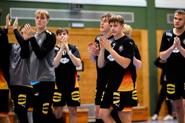 Erlangen Handball National Match U20 Germany Hungary Michel Fuchs Germany Erlangen Karl Heinz Hirsemann Hall Bavaria Germany