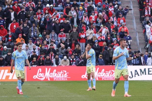 Tai Baribo (9 Philadelphia Union) celebrates after scoring his team s second goal during the round one playoff game two between Chicago Fire FC and Philadelphia Union on Saturday, November 1 at SeatGeek Stadium, Bridgeview, USA. (NO COMMERCIAL USAGE) Copyright: xShainaxBenhiyoun SPPx Sportspressphoto_SPR55404