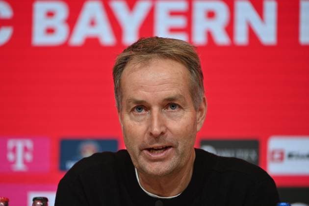 Coach Kasper HJULMAND Bayer Leverkusen , single picture,cropped single motif,portrait,portrait,portrait PRESS CONFERENCE Football 1 Bundesliga Season 2025 2026, 9 Matchday, Matchday09 FC Bayern Muenchen Bayer 04 Leverkusen 3 0 on 01 11 2025 , A L L I A N Z A R E N A