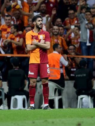 Galatasaray v Demir Grup Sivasspor - Turkish Super Lig ISTANBUL, TURKEY - AUGUST 25: Tolga Cigerci of Galatasaray celebrates after scoring a goal during the Turkish Super Lig soccer match between Galatasaray and Demir Grup Sivasspor at Turk Telekom Stadium in Istanbul, Turkey on August 25, 2017. Istanbul Turkey. Editorial use only. Please get in touch for any other usage.  Copyright: x2025xAnadoluxÅžebnemxCoÅükunx