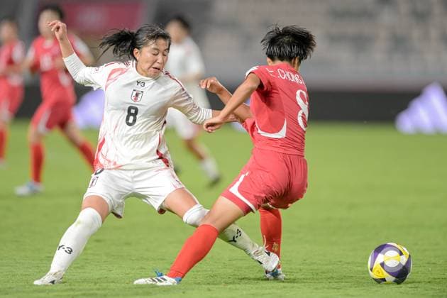 Korea DPR U17, U 17 v Japan U17 - FIFA U17 Women s World Cup Morocco 2025: Quarter-Final Nakamura, number 8, a forward for Japan U-17, is in action during the FIFA U-17 Women s World Cup match in Rabat, Morocco, on November 1, 2025, in the quarter-final between Korea DPR and Japan at the Olympic Stadium. Rabat Morocco  Copyright: xAndreaxxAmatox originalFilename:amato-notitle251101_npuoY.jpg