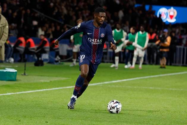 French League One - PSG vs Nice PSG’s Ousmane Dembele during the 2025-26 French soccer League One game, PSG vs Nice In Parc des Princes Stadium, Paris, France on November 1st 2025. Photo by Henri Szwarc ABACAPRESS.COM Paris France  Copyright: xSzwarcxHenri ABACAx