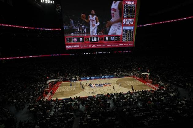 Dallas Mavericks v Detroit Pistons General view of the match between Dallas Mavericks and Detroit Pistons at Mexico City Arena. Detroit Pistons beats Dallas Mavericks 122-110. on November 1, 2025 in Mexico City, Mexico. (Photo by Ian Robles Eyepix Group) Copyright: xIanxRobles xEyepixxGroupx 016A2725jpeg