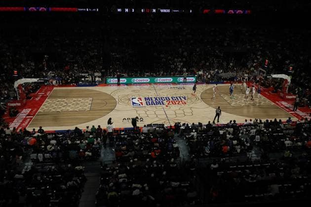Dallas Mavericks v Detroit Pistons General view of the match between Dallas Mavericks and Detroit Pistons at Mexico City Arena. Detroit Pistons beats Dallas Mavericks 122-110. on November 1, 2025 in Mexico City, Mexico. (Photo by Ian Robles Eyepix Group) Copyright: xIanxRobles xEyepixxGroupx 016A2732jpeg