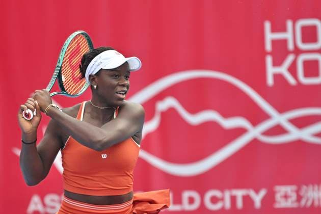Victoria Mboko In WTA250 Canadian tennis player Victoria Mboko during a match at the Hong Kong Tennis Open on November 2, 2025 in Hong Kong. (Photo by Kobe Li Nexpher Images) Hong Kong