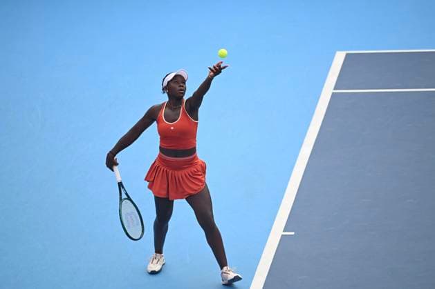 Victoria Mboko In WTA250 Canadian tennis player Victoria Mboko during a match at the Hong Kong Tennis Open on November 2, 2025 in Hong Kong. (Photo by Kobe Li Nexpher Images) Hong Kong