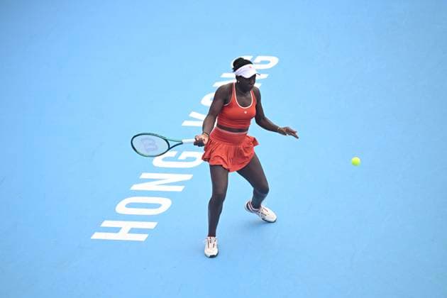 Victoria Mboko In WTA250 Canadian tennis player Victoria Mboko during a match at the Hong Kong Tennis Open on November 2, 2025 in Hong Kong. (Photo by Kobe Li Nexpher Images) Hong Kong