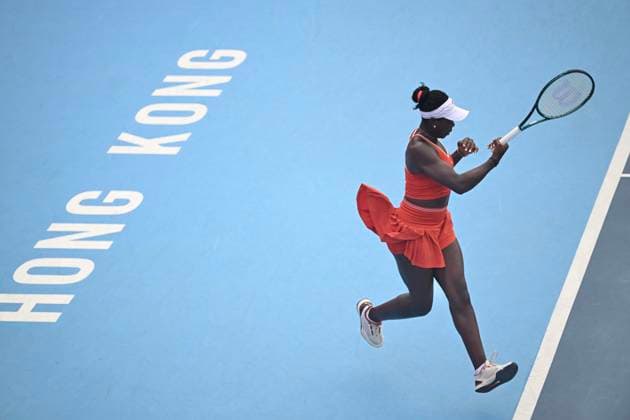 Victoria Mboko In WTA250 Canadian tennis player Victoria Mboko during a match at the Hong Kong Tennis Open on November 2, 2025 in Hong Kong. (Photo by Kobe Li Nexpher Images) Hong Kong