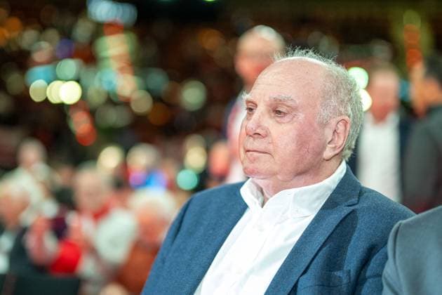 Uli Hoeneß FC Bayern Muenchen, Honorary President , GER, FC Bayern Muenchen, Football, Bundesliga, Annual General Meeting FC Bayern Muenchen eV 2025, 02 11 2025, DFL DFB REGULATIONS PROHIBIT ANY USE OF PHOTOGRAPHS AS IMAGE SEQUENCES AND OR QUASI VIDEO, GER, FC Bayern Muenchen, Football, Bundesliga, Annual General Meeting FC Bayern Muenchen eV 2025, 02 11 2025 Muenchen Copyright: xEibner-Pressefotox EP_EER