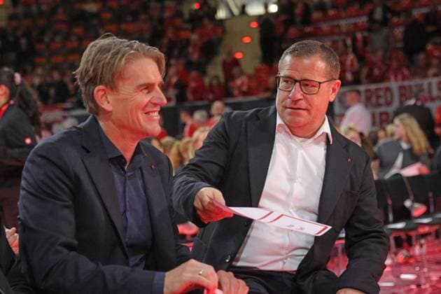 Sports Director Christoph Freund and Chief Sports Officer Max Eberl, Football Annual General Meeting 2025 of FC Bayern München eV 02 11 2025 BMW Park PHOTO Mladen Lackovic LakoPress