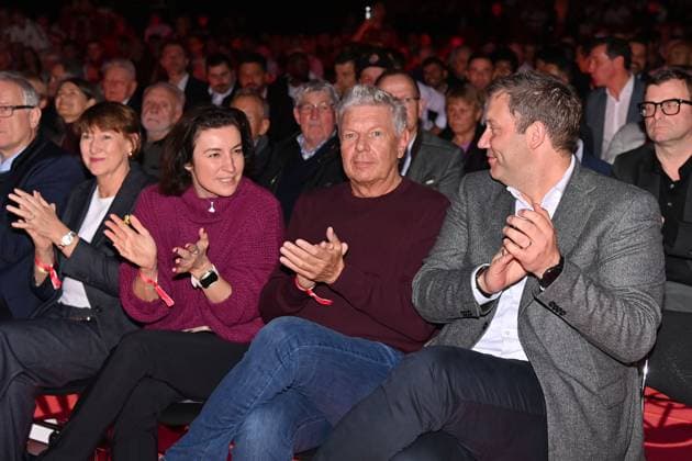 v re Lars KLINGBEIL, Dieter REITER,Dorothee BAER , Hildegard MUELLER Annual General Meeting 2025 of FC Bayern Muenchen e V on 02 11 2025, Rudi Sedlmayer Halle Â