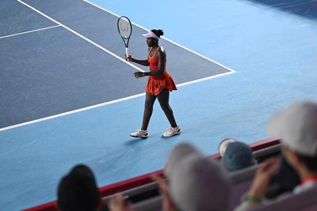 Victoria Mboko In WTA250 Canadian tennis player Victoria Mboko during a match at the Hong Kong Tennis Open on November 2, 2025 in Hong Kong. (Photo by Kobe Li Nexpher Images) Hong Kong