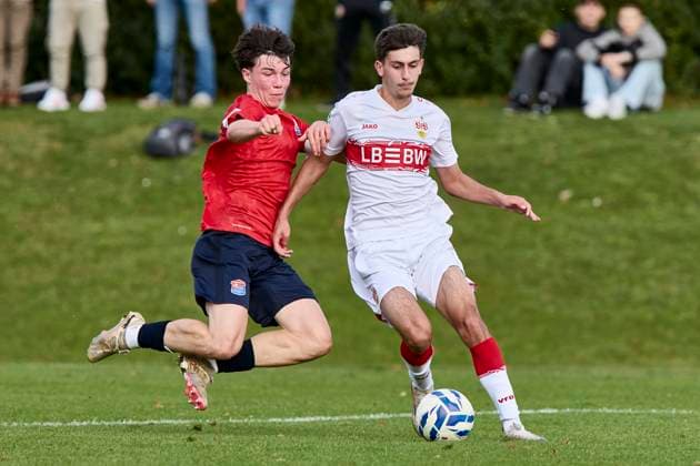 Football, U17 DFB Youth League, SpVgg Unterhaching - VfB Stuttgart