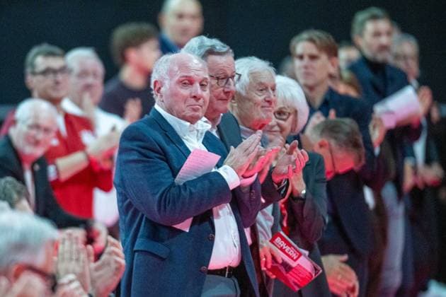 Uli Hoeneß FC Bayern Muenchen, Honorary President , GER, FC Bayern Muenchen, Football, Bundesliga, Annual General Meeting FC Bayern Muenchen eV 2025, 02 11 2025, DFL DFB REGULATIONS PROHIBIT ANY USE OF PHOTOGRAPHS AS IMAGE SEQUENCES AND OR QUASI VIDEO, GER, FC Bayern Muenchen, Football, Bundesliga, Annual General Meeting FC Bayern Muenchen eV 2025, 02 11 2025 Muenchen Copyright: xEibner-Pressefotox EP_EER