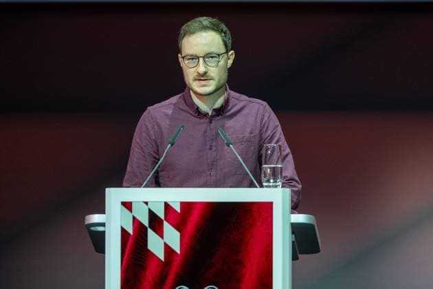 Michael Ott, GER, FC Bayern Muenchen, Football, Bundesliga, Annual General Meeting FC Bayern Muenchen eV 2025, 02 11 2025, DFL DFB REGULATES PROHIBIT ANY USE OF PHOTOGRAPHS AS IMAGE SEQUENCES AND OR QUASI VIDEO, GER, FC Bayern Muenchen, Football, Bundesliga, Annual General Meeting FC Bayern Muenchen eV 2025, 02 11 2025 Muenchen Copyright: xEibner-Pressefotox EP_EER