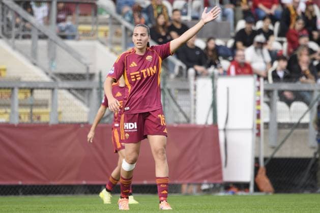 Alice Corelli of A.S. Roma Femminile plays during the Serie A Women s match between AS Roma and FC Internazionale Milano at the Stadio delle Tre Fontane in Rome, Italy, on November 02, 2025.  Copyright: xMarioxQuartapelle IPAxSportx xipa-agency.netx xx IPA_67395764 IPA_Agency_IPA67395764