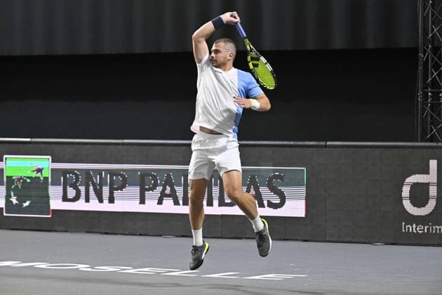 Open de Moselle 2025 - Tennis - ATP, Tennis Herren - Open de Moselle 2025 - 02 11 2025 - Clement Tabur - France MetzFrance  Copyright: xChryslenexCaillaudx xPznewsx