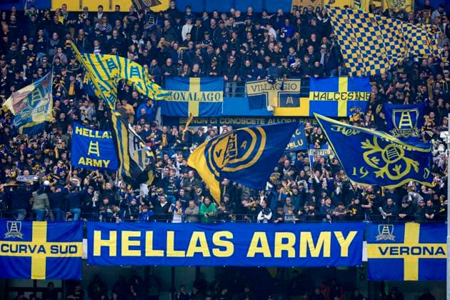 November 2, 2025, Verona, VR: Hellas Verona s supporters during the Italian Serie A soccer match Hellas Verona FC vs Inter FC at Stadio Marcantonio Bentegodi in Verona, Italia, 2 November 2025. .ANSA EMANUELE PENNACCHIO. Soccer: Serie A; Hellas Verona FC Vs Inter FC  - ZUMAa110 20251102_zaf_a110_016 Copyright: xEmanuelexPennacchiox