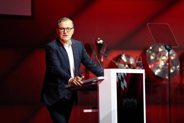 Soccer Annual General Meeting FC Bayern München eV 2025 at BMW Park in Munich Jan Christian Dreesen Chairman of the Board Munich DFL regulations prohibit any use of photographs as image sequences and or quasi video xMSx